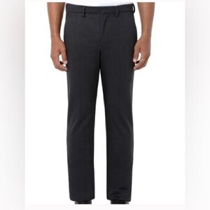 NWT MENS LIVERPOOL TROUSERS STRAIGHT FLAT FRONT TRAVEL BLACK PINDOT SIZE 38x30